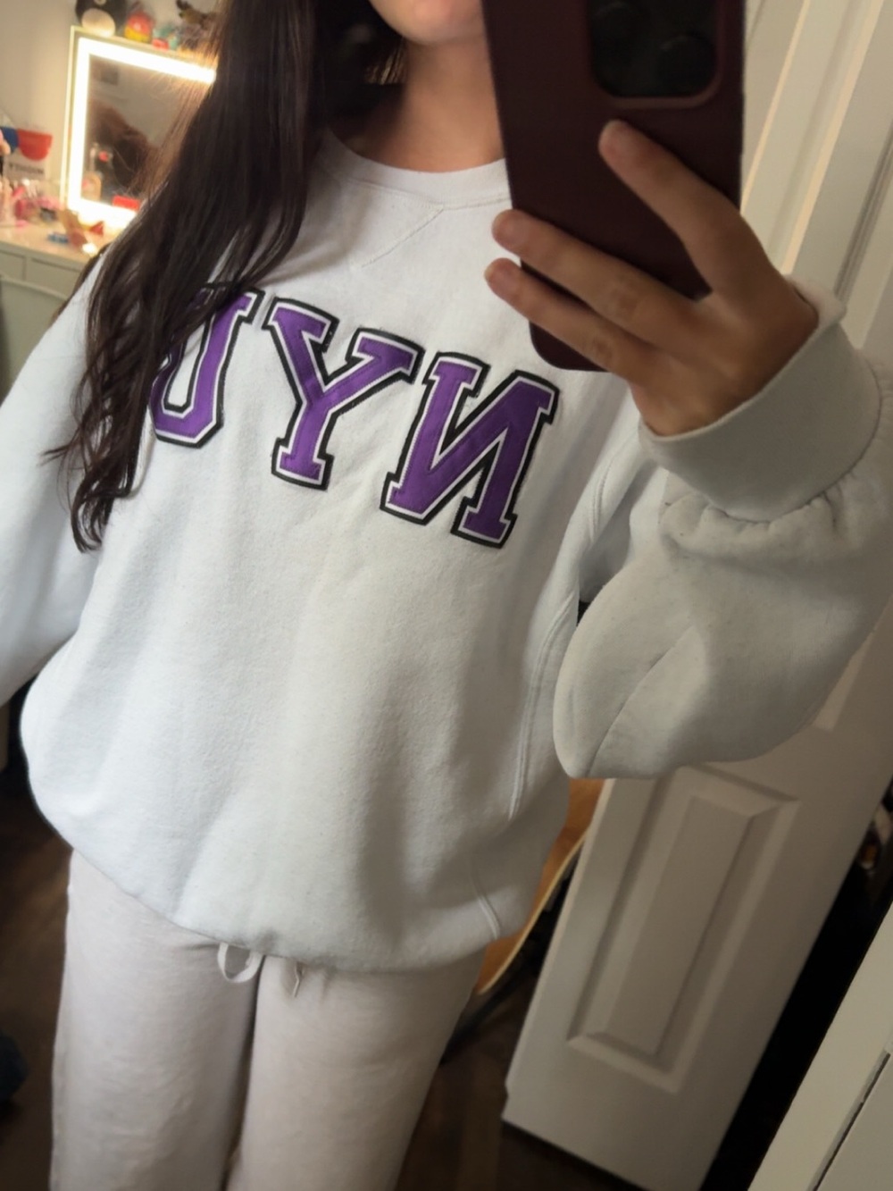 Vintage Russell Athletic NYU New York University Crewneck Sweatshirt